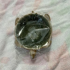 Green Turtle Ceramic Centerpiece
